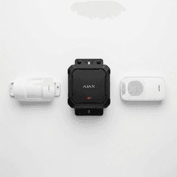Ajax motion detector, outdoor siren and indoor siren